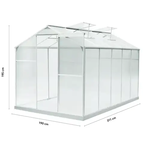 Estufa de Jardim 311x190x195CM Hecht Rancher II